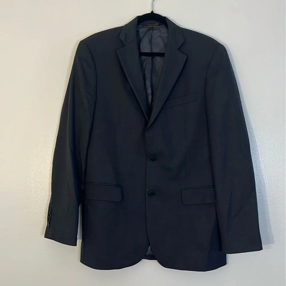 Brooks Brothers 346 | Wool gray suit jacket/blazer Men’s size 39R stretch - Picture 1 of 9